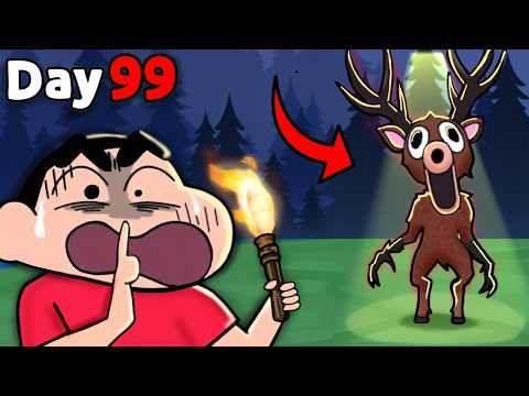 Shinchan Surviving 99 Days in the Forest! 😰
