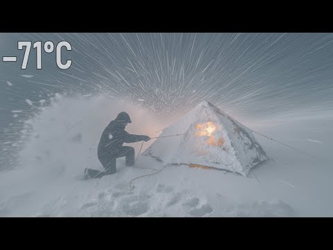 I Survived a -71°C Blizzard in a Hot Tent | Extreme Off Grid Winter Life