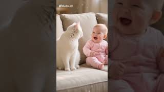 Download lagu a cat and a baby laugh out loud after hearing a fart #funnycats #funnybaby mp3