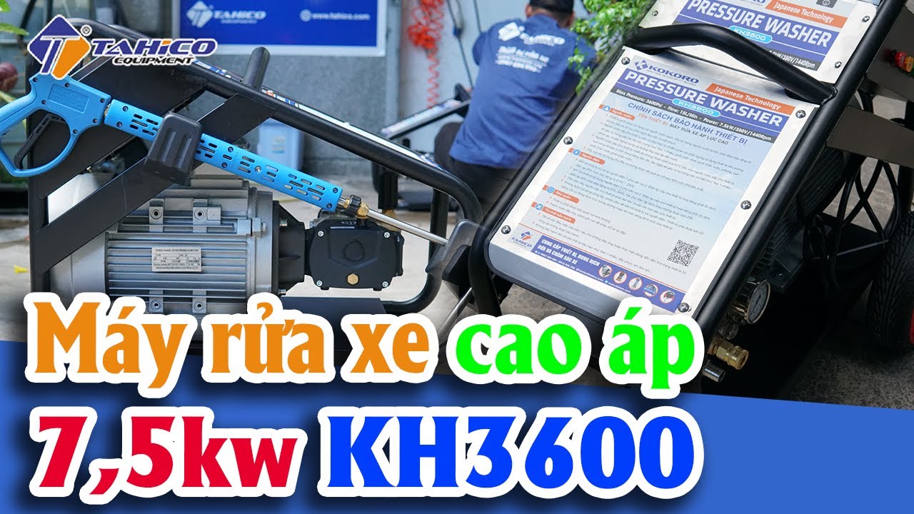Máy rửa xe cao áp cho xe ô tô du lịch và xe tải 7,5kw 38