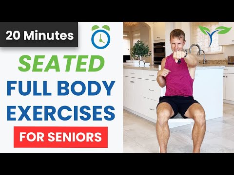 20 Min Full Body Seated Chair Exercises | For Seniors, Elderly, Older Adults, and Beginners