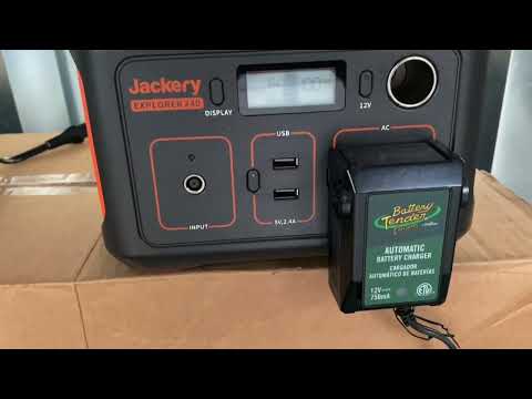 Charging a motorcycle battery with a Jackery portable generator @Jackeryusa #jackery #streetbob