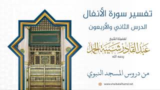 تفسير سورة الأنفال (42) تابع تفسيرالآيات 73 – 75 | الشيخ عبد القادر شيبة الحمد image