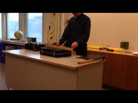 Lars Sandberg spelar på sin hemmagjorda elgitarr