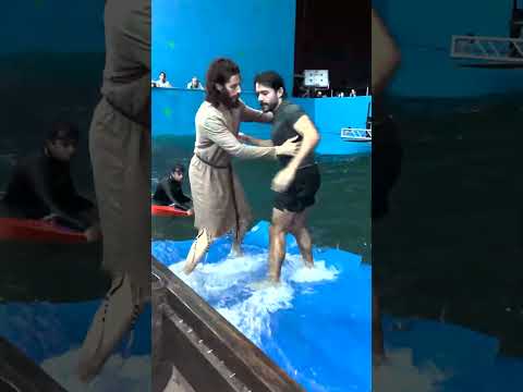 Our director's view of an early rehearsal of “that scene” from Episode 8 of Season Three