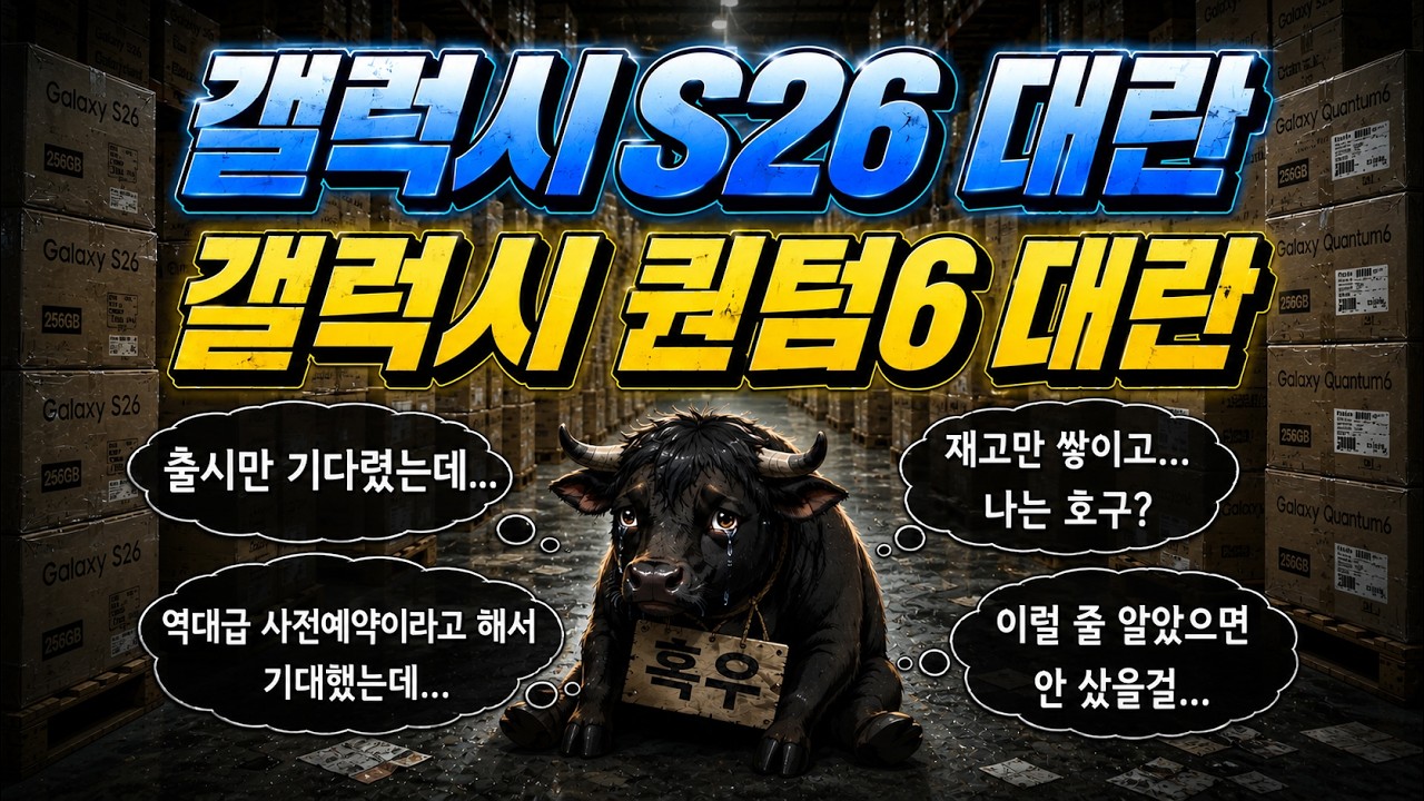 갤럭시S26 캘럭시퀀텀6 대란 공짜폰 되었다