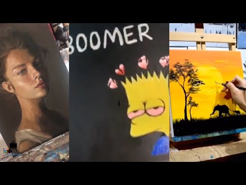 People Painting Things On Tiktok For 7 Minutes Straight Part 1