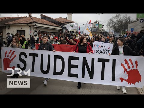 Students Lead Major Protest in Novi Pazar Against Political Influence in Education | DRM News | AM1N