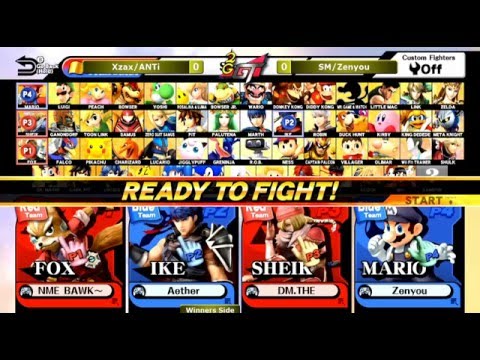 2GGT: ESAM Saga - Xzax/ANTi (Red) Vs. SM/Zenyou (Blue) Winners Side - Smash Wii U