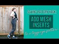 How To Add Angled Mesh Inserts To A Leggings Sewing Pattern