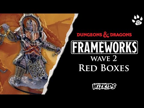 RED BOXES - Wizkids: Frameworks Wave 2 - UNBOXING - Band of Badgers
