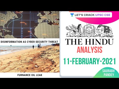 11th Feb 2021 | The Hindu Newspaper Analysis | Current Affairs | UPSC CSE | Saurabh Pandey