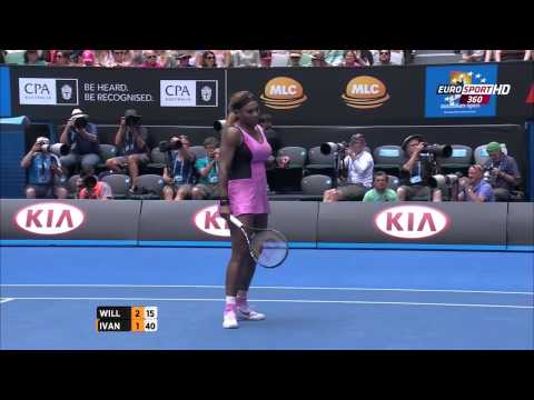 Ana Ivanovic: Best Points vs S.Williams Australian Open Round 4 Set 1