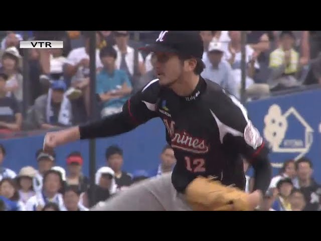 【8回表】マリーンズ・石川129球の力投 最後もストレートで空振り三振!! 2015/5/30 M-DB