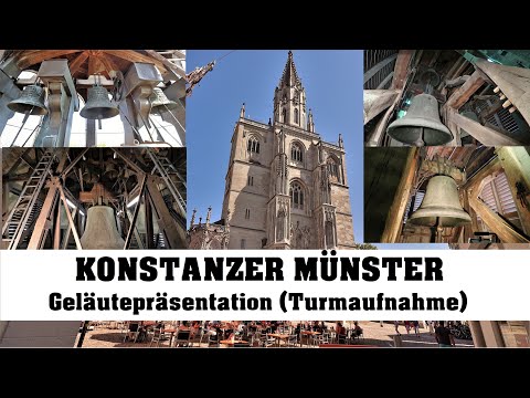 KONSTANZ (D), Münster Unserer Lieben Frau, Geläutepräsentation (Turmaufnahme)