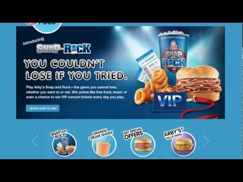 Arby's Extras Sign Up Tutorial & Free Roast Beef...