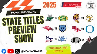 State Championships Preview Show | 2025 South Carolina High School Football
