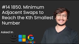 YouTube video '1850. Minimum Adjacent Swaps to Reach the Kth Smallest Number'