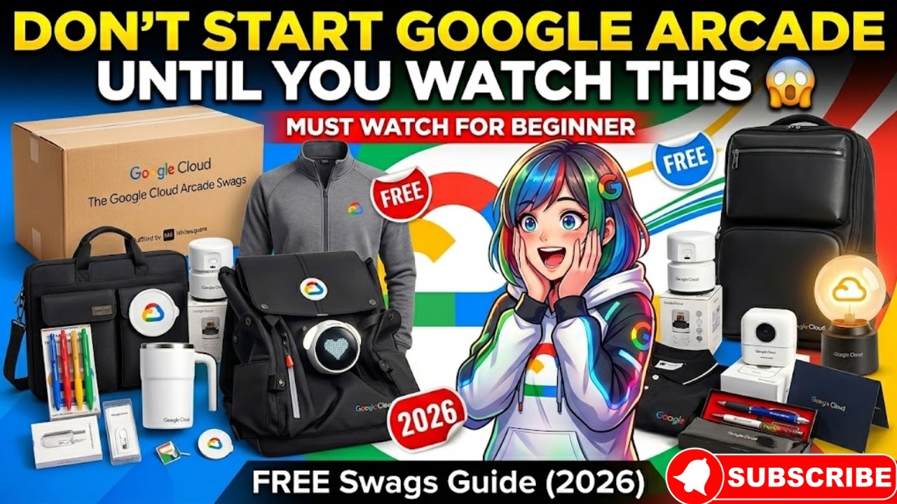 Don’t Start Google Arcade Until You Watch This 😱 | FREE Swags Guide (2026) MUST WATCH #qwiklabs