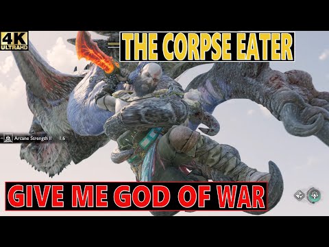 corpse eater give me god of war - how to beat the boss the corpse eater  - God of war ragnarok 4k