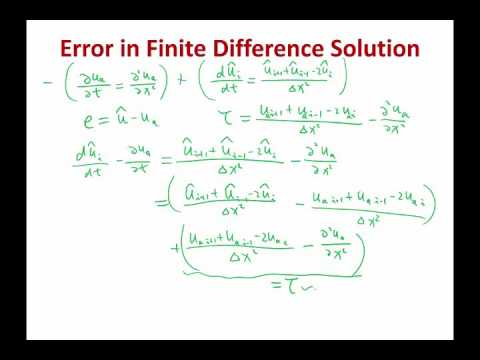 Lecture 03 Part 2: Solution Error, 2016 Numerical Methods for PDE
