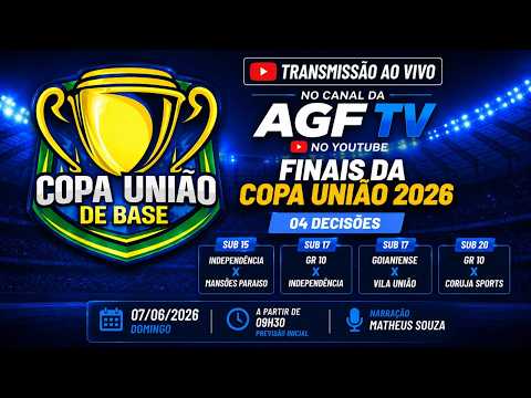 FINAIS DA COPA UNIÃO AO VIVO - 4 DECISÕES - DOMINGO 07/06 EM ANICUNS-GO