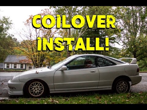 Project Integra Track Car Build Episode 19-Tein Street Flex Coilover Install