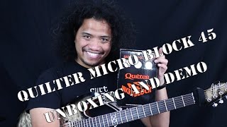 Video thumbnail for Quilter Micro Block 45 Unboxing and Direct sound demo by Perfecto De Castro