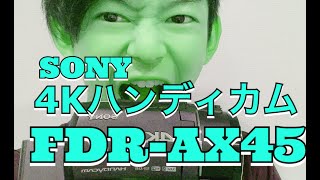 ４Kハンディカムが届いてから開けるまで　【SONY　FDR-AX45】手ブレ補正は親御さんの味方！