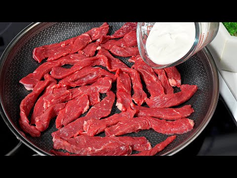 The famous French meat recipe that made just in 30 minutes! Easy, quick and delicious!