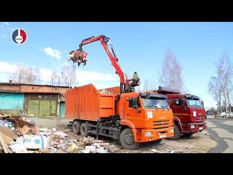 Техника предприятия «Экополигон-Н» продолжает трудиться на благо горожан