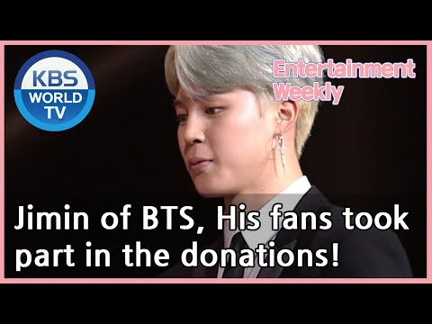 Jimin of BTS, His fans took part in the donations!  [Entertainment Weekly/ENG/2020.08.10]