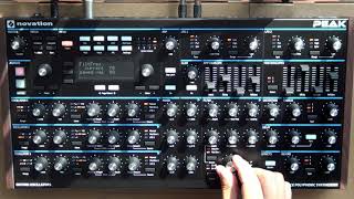 Video thumbnail for Novation PEAK - Factory Presets Demo (sound only) by wolfgang S vukan
