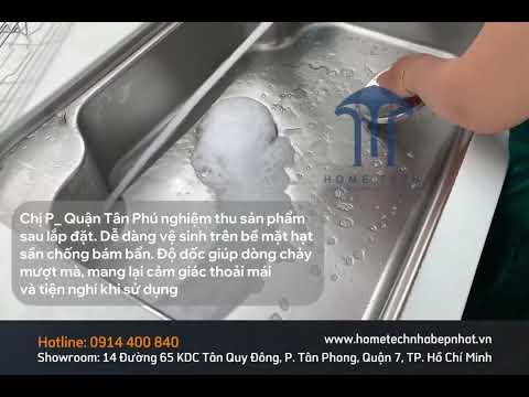 Bàn giao chậu rửa IB - DK FS sau khi hoàn tất lắp đặt