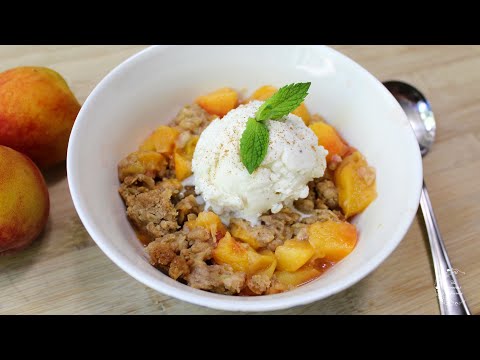 Fresh Peach Crisp Recipe | The Sweetest Journey