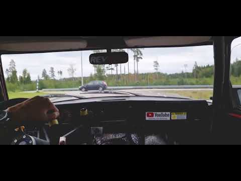 Mad Saab 90 2.3 turbo 500whp 620nm RWD street (car pov) b234r
