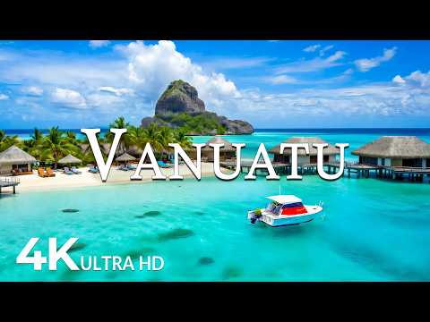 FLYING OVER VANUATU (4K UHD) – Soothing Music Along With Beautiful Nature Video - 4K Video UHD #5