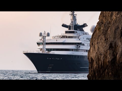 Inside Octopus, the 126-metre charter yacht!