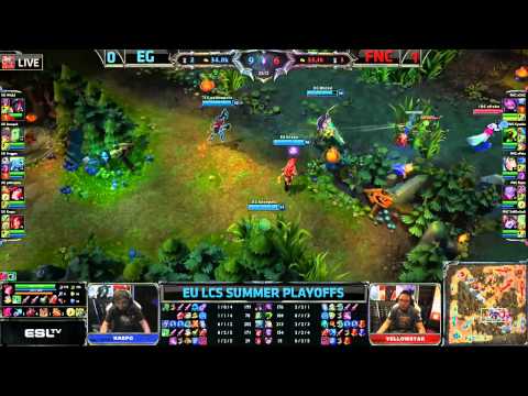 EG vs FNC | Evil Geniuses vs Fnatic Game 2 | European LCS Playoffs Semifinals | GamesCom 2013