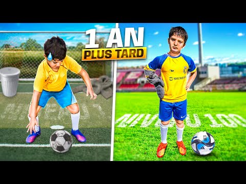 MY LITTLE BROTHER'S PROGRESS AFTER 1 YEAR OF FOOTBALL! He's become a monster!!