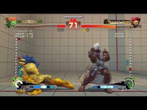 SSFIV AE: Fujino (Akuma) vs fine weather 30 (Blanka) TRUE-HD QUALITY