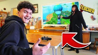 16 Year Old Little Brother Challenged School Teacher to 1v1 on Fortnite