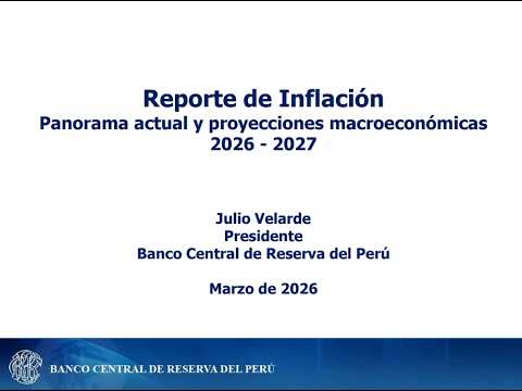 Presentación del Reporte de Inflación - Marzo de 2026