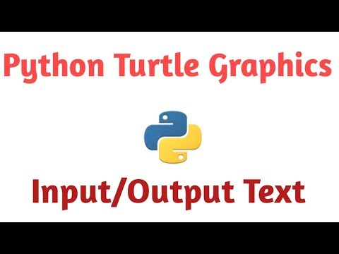 Python Turtle Graphics Inputoutput Text