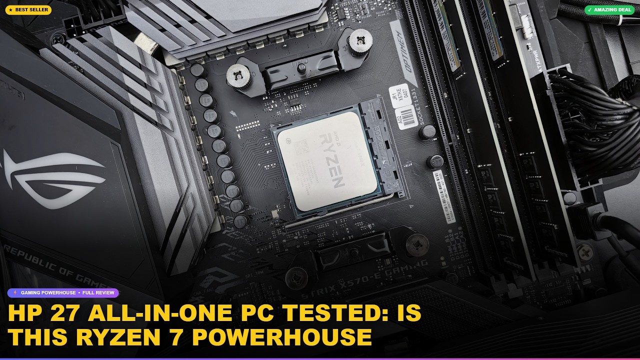 HP 27 All-in-One PC Tested: Is This Ryzen 7 Powerhouse Worth It? review video