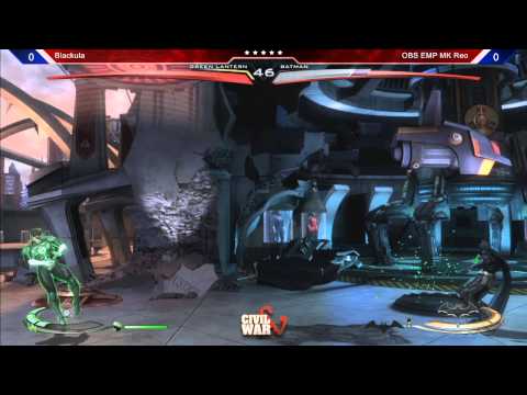 Injustice: Gods Among Us @ Civil War 5 - OBS EMP MK Reo vs Blackula