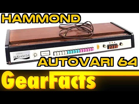 Hammond Auto-Vari 64 RARE Analog Drum Machine 1974 - 1979 - Silver / Wood image 7