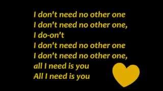 No Other One -Taio Cruz (lyrics)