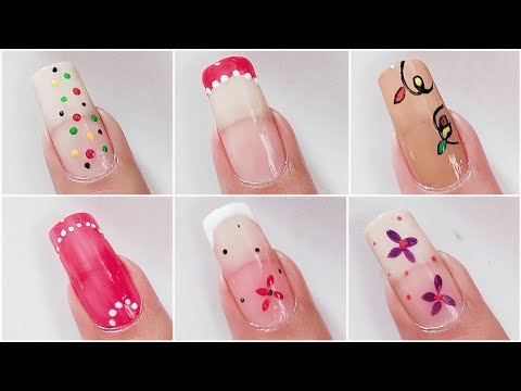 Last Mint Christmas Nails // Easy Nail Art designs For Beginners Christmas Nails Art 🎨