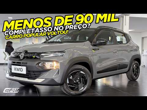 NOVO RENAULT KWID 2027 +BARATO QUE MOBI E C3 FAZ 15,4 KM/L E AGORA COM TELA GIGANTE!